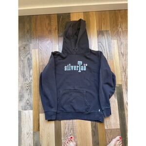 Levi's SilverTab Hoodie Mens M Gray Pullover Sweatshirt Logo